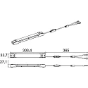 Brumberg konverter LINEO 500-700MA / 35W DOUBLE PLUG (Y-CABLE) / ON-OFF 2-fold, CCT Switch, med stik, omskiftelig, blå, hvid