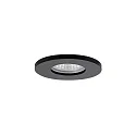 Indbygningslampe PROTECT-R rund, direkte IP44, sort