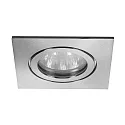 Downlight 4VA stiv, firkantet GX5,3 IP65, rustfrit stål dæmpbar