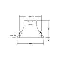 Brumberg Recessed LED downlight ZULO MINI, IP54 IK03, round, 13W 3000K/4000K/5700K 1050lm 90°, fixed