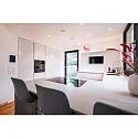 Brumberg Recessed LED downlight ZULO MIDI, IP54 IK03, round, 16W 3000K/4000K/5700K 1460lm 90°, fixed