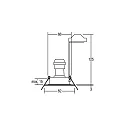 Brumberg Downlight rund, stiv GU10 IP54, rustfrit stål dæmpbar