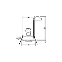 Brumberg Indbygget spotlys TIRREL-R GU10 / PAR16 rund, svingbar, med afstandsstykke GU10 IP20, aluminum mat dæmpbar