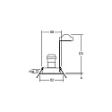 Brumberg Recessed HV spot GU10, max. 50W, round, white
