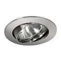 Downlight rund, svingbar GU10 IP20, chrom mat dæmpbar