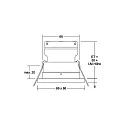 Brumberg Recessed downlight STEAM for MR16 LED module, V4A, IP54, square, max. 14W, excl. driver, stainless steel