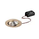 Indbygget spotlys TIRREL-R LED ON-OFF rund, svingbar, omskiftelig IP20, champagne 