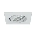 Brumberg Indbygget spotlys TIRREL-S LED ON-OFF firkantet, svingbar, til VDU-arbejdsstation, omskiftelig IP20, hvid 