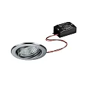 Indbygget spotlys BRONNY LED ON/OFF rund, svingbar, inkl. driver, sæt med 1 IP20, chrom mat 