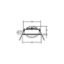 Brumberg Downlight BB03 rund, svingbar IP20, hvid 