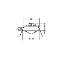 Brumberg Indbygningslampe IP20, blank, gennemsigtig, hvid  7W 740lm 3000K 20-40° 20-40° CRI 80-89