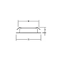 Brumberg Downlight BB17 indbygget version IP20, nikkel mat 