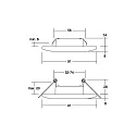 Brumberg Downlight ADAPT indbygget version IP20, titan 
