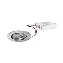recessed spotlight TIRREL-R LED DIM round, swivelling IP20, aluminium dimmable