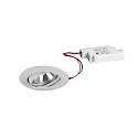 Indbygningslampe IP20, blank, gennemsigtig, hvid  6W 680lm 3000K 20-40° 20-40° CRI 80-89