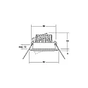 Brumberg Indbygningslampe IP20, blank, gennemsigtig, hvid  6W 680lm 3000K 20-40° 20-40° CRI 80-89