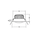 Brumberg Indbygningslampe IP20, dæmpbar 1280lm 4000K 20-40° 20-40°