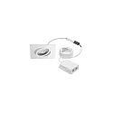 Indbygningslampe ABACO SQUARE PHASE svingbar, Dim-To-Warm IP44, hvid mat dæmpbar 8W 530lm 1800-3000K 36° 36° CRI > 90