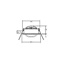 Brumberg Downlight BB03 rund, dæmpbar IP20, nikkel mat dæmpbar