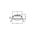 Brumberg recessed luminaire round, swivelling IP20, white dimmable 6W 640lm 3000K 20-40° 20-40° CRI 80-89