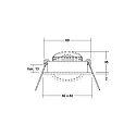 Brumberg recessed luminaire swivelling, square IP20, black dimmable 6W 640lm 3000K 20-40° 20-40° CRI 80-89