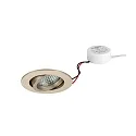 Indbygget spotlys TIRREL-R LED DIM ROUND-CONVERTER rund, svingbar IP20, blank, gennemsigtig dæmpbar