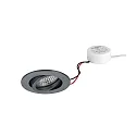 Indbygget spotlys TIRREL-R LED DIM ROUND-CONVERTER rund, svingbar IP20, titan dæmpbar