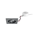 Indbygget spotlys TIRREL-S LED DIM ROUND-CONVERTER firkantet, svingbar IP20, hvid dæmpbar