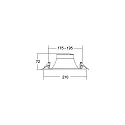 Brumberg ceiling recessed luminaire DIOS MINI round, direct IP20, silver dimmable