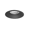 Indbygnings loftlampe DIOS MAXI rund, direkte IP20, sort 