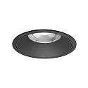 ceiling recessed luminaire DIOS MEGA round, direct IP20, black dimmable