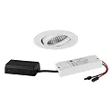 Indbygget spotlys TIRREL-R LED DIM CONNECTION-BOX rund, svingbar, DALI styrbar IP20, pulverlakeret, hvid dæmpbar