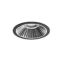 Indbygnings loftlampe APOLLO MIDI rund, direkte IP20, sort, gennemsigtig dæmpbar