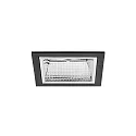 ceiling recessed luminaire APOLLO MINI square, direct IP20, black 