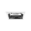 ceiling recessed luminaire APOLLO MAXI square, direct IP20, transparent, white 