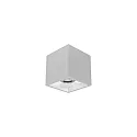 Downlight APOLLO MIDI firkantet, glat, omskiftelig IP20, pulverlakeret, sølv 