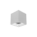 Downlight APOLLO MAXI firkantet, glat, omskiftelig IP20, pulverlakeret, sølv 