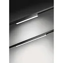 Skinne Lineært lampe PEPA LINEAR 60CM OPAL stiv, DALI styrbar IP20, sort mat dæmpbar