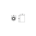 Brumberg Downlight APOLLO MICRO rund, omskiftelig, facetteret IP20, pulverlakeret, hvid 