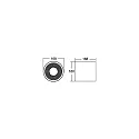 Brumberg Downlight APOLLO MIDI rund, omskiftelig, facetteret IP20, pulverlakeret, sort 