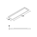LED panel REFIDO 2CCT / 122.5 X 32.5 CM overflademonteret version, CCT Switch, UGR < 19, omskiftelig