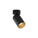 Loftlampe TAGES Ø 6CM 1-flamme, lille, rund GU10 IP20, sort mat dæmpbar