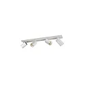 Loftlampe TAGES 4-flammer, firkantet, lang GU10 IP20, hvid mat dæmpbar