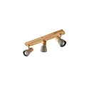 Loftlampe BOLORIA 3-flammer, lang, justerbar E14 IP20, træ lys dæmpbar