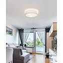 Brumberg Loftlampe TIM Ø 50CM up / down, med diffuser E27 IP20, nikkel mat dæmpbar