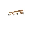 Loftlampe ELTASSO 4-flammer, justerbar E14 IP20, træ lys dæmpbar
