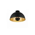 ceiling luminaire PIERIS Ø 41CM 1 flame, round E27 IP20, black matt dimmable