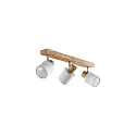 Loftlampe PRUNI 3-flammer, justerbar E14 IP20, træ lys dæmpbar