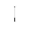 Pendel TOMEK 270MM 1-flamme, cylindrisk, stiv GU10 IP20, sort mat dæmpbar