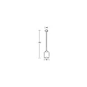 Brumberg pendant luminaire MURRAY 1 flame, cylindrical E27 IP20, black matt dimmable